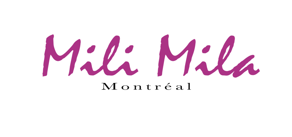 Mili Mila Montréal logo in purple on a white background